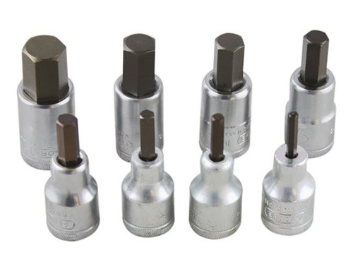 Jogo Soquete Allen 1/2 Com 8 Peças De 4 A 17mm Gedore