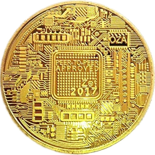 Imagen 4 de 5 de Bitcoin Moneda Oro En Elegante Exhibidor Flotante Vista 360!