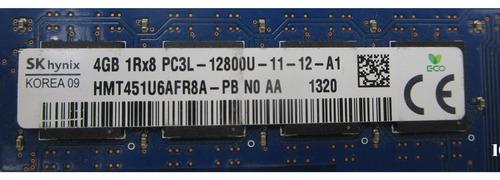 Memoria Ram Sk Hynix Korea 4gb 1rx8 Pc3l-12800u-11-12-a1 (Usado)