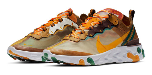 Zapatillas Nike React Element 87 Orange Peel Cj6897-113