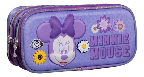 Lapicera Escolar Minnie Mouse 183598 Color Lila Liso