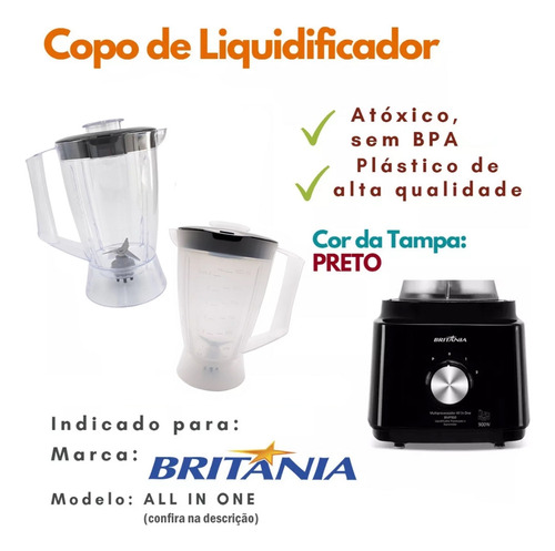 Copo Compatível C/ Multiprocessador All In One (maior)