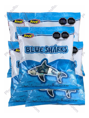 Gomitas Tiburones Mora Azul 27 Kg Jovy