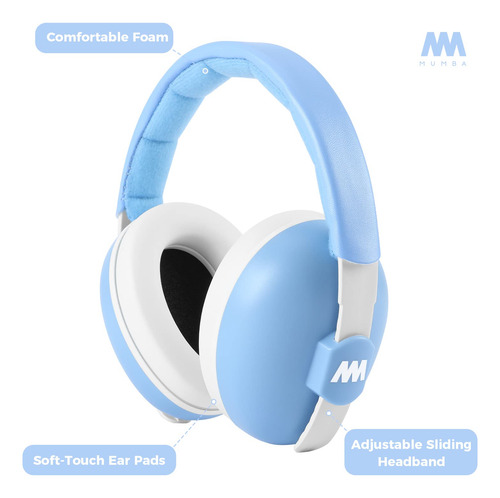 Noise Cancelling Headphones Mumba Baby Earmuffs 3-24+ Months