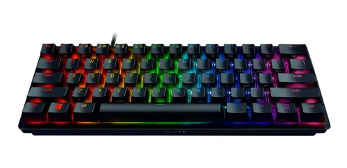 Teclado gamer inalámbrico Razer Huntsman Mini QWERTY Razer Purple