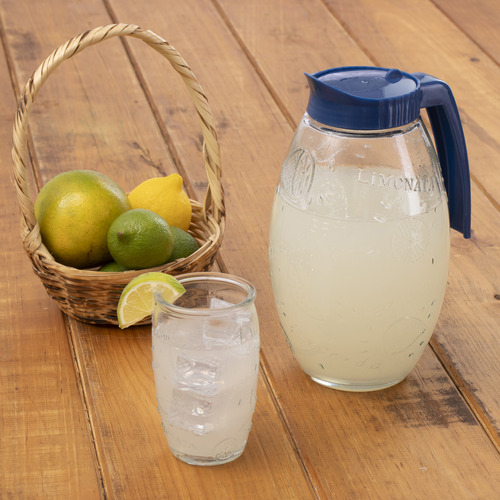 Set De Jarra Y 4 Vasos De Cristal Glazé (1.7l Y 300ml)