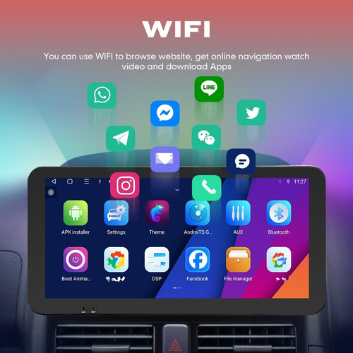 Kunfine Car Play Android - Visualización De Radio Gps Estére