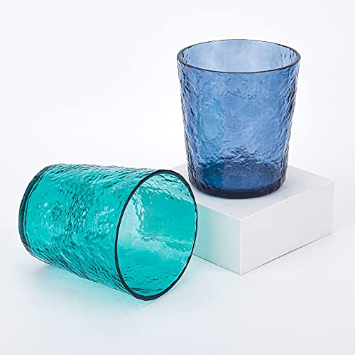 Vasos De Acrílico Multicolor 12 Oz Juego De 8 Unidades