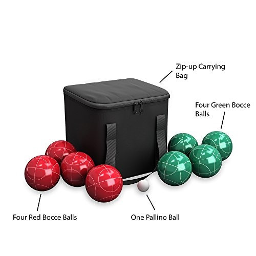 Bocce Ball Set- Outdoor Bocce Game Para Patio Trasero, Céspe