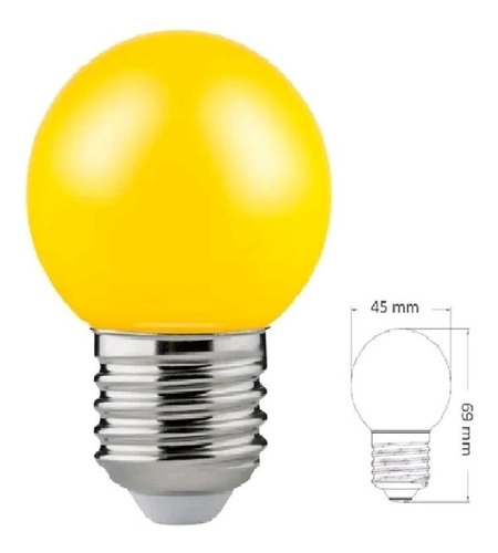 Lampara Led Tipo Gota Color  Osram 1.2 W Elegir Color