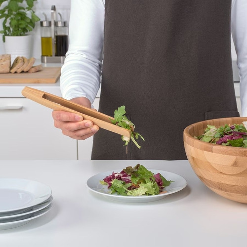 Pinzas De Cocina Bambu Utensilio Tenazas Alimentos 12 Piezas