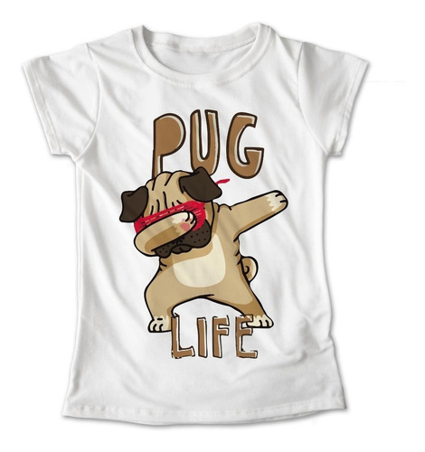 Imagen 1 de 5 de Blusa Pug Colores Playera Perro Pug Life #417