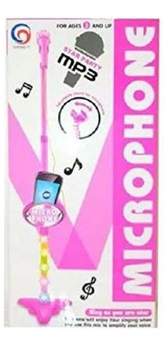 Microfono Infantil Mp3 Rosa Jack Royal Cksur0603