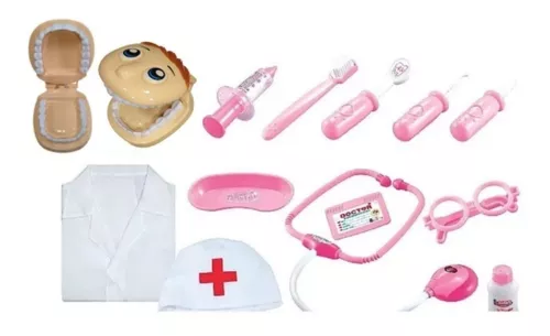 Kit Dentista Completo Meninas Infantil de 13 Peças - Shop Macrozao