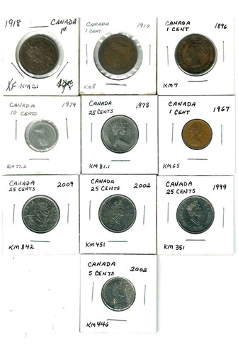 Set De Monedas De Canada...!!!!