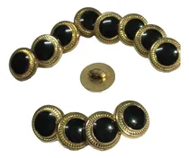 Comprar Antigua Casa De Botones Botones Rexinados Negro T11mm 