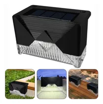 Comprar Foco Led Solar Exterior Aplique Escalera Farol Fotocelula