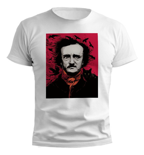Remera Edgar Allan Poe Cuervos Diseño Único