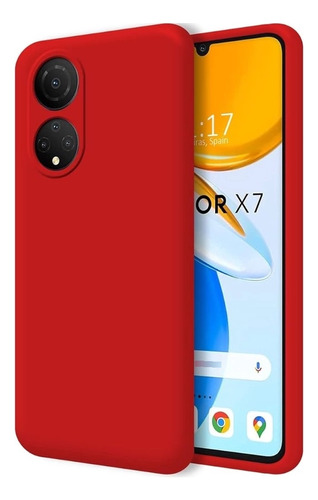 Funda Case Para Huawei Honor X7 Soft Feeling Antishock Rojo