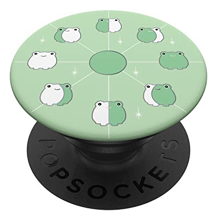 Frog Moon Muestra Fases En Un Estético Popsockets De Color V