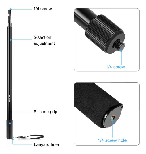 Selfie Tripé, Haste De Extensão Para Gimbal Acessórios À
