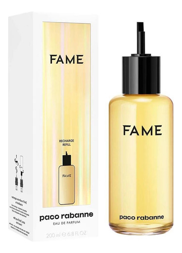 Fame Paco Rabanne Feminino Eau De Parfum Refil 200ml