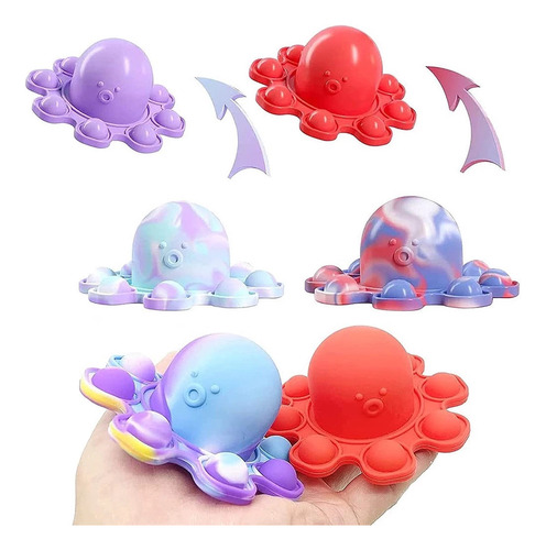 Fidget Toy Chaveiro Polvo Pop It Brinquedo Anti Stress