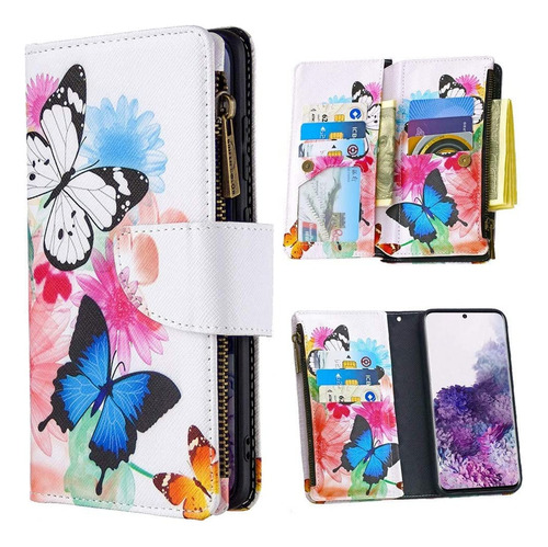 Funda Tipo Cartera Para Samsung Galaxy S10 Lite, Colorida Pu