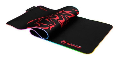 Mouse Pad gamer Marvo MG010 de borracha Scorpion gg 30.5cm x 80cm x 2mm black/red