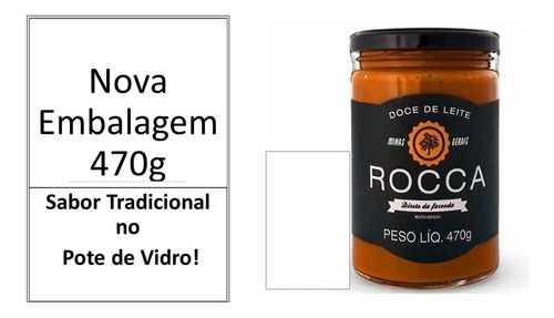 Imagem 1 de 3 de Doce De Leite Rocca Tradicional Peso Liq. 420g