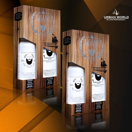 Imagen 6 de 6 de Laini X2kit Loción Bergamota Barba Bigot5% Y Champu Balsamo