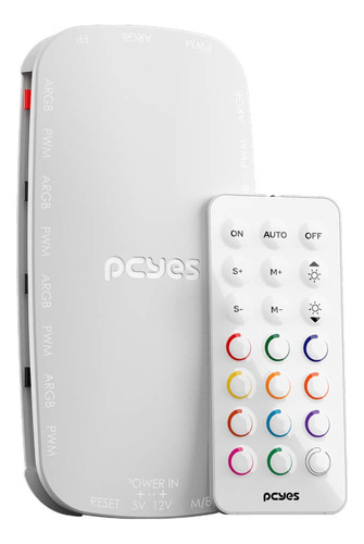 Controlador Fan Argb Pcyes Light Core White
