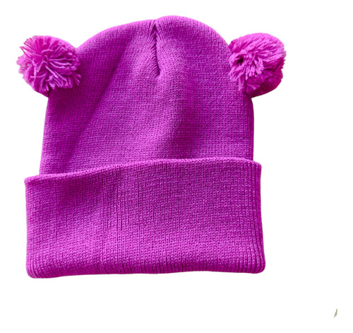 Gorro De Lana Para Bebe Gorrito Invierno Bebe Pompon 7 Unico Lana Cashmilon