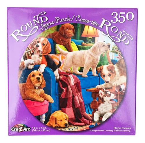 Imagen 1 de 1 de Rompecabezas Circular Cra-z-art 350pz Play Puppies 9+ Años