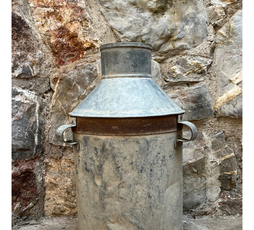 Antiguo Bote Lechero Tipo Castaña (Usado)