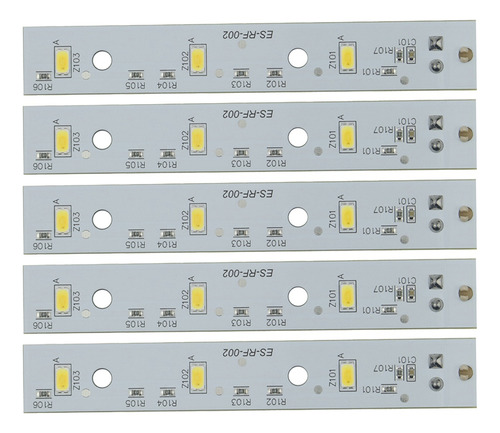 5 Luces Led Wr55x26671 Compatibles Con Refrigeradores Ge Le