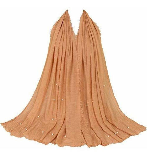 Bufanda Para Dama Lmverna Bufanda Arrugada De Color Sólido 
