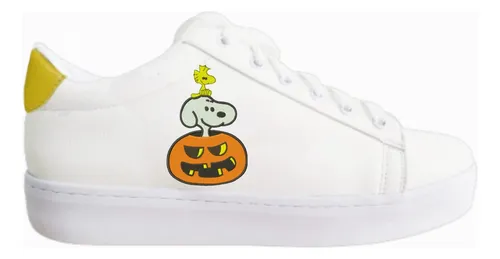 Vans snoopy best sale mujer naranja