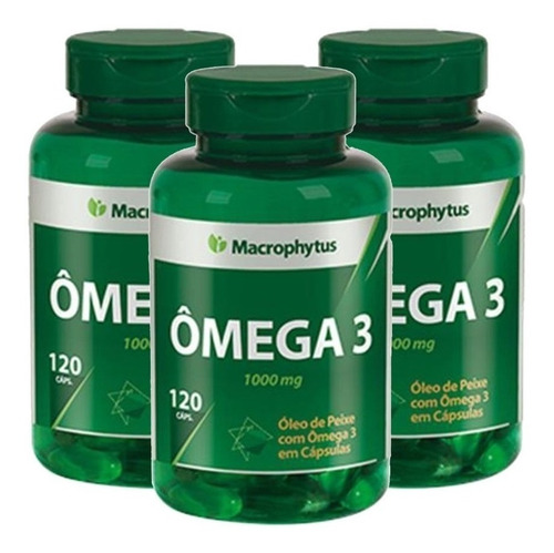 Imagem 1 de 4 de Ômega 3 Óleo De Peixe 1000mg - Macrophytus - 360 Cápsulas
