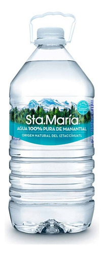 Agua De Manantial Sta. María Botella 4l