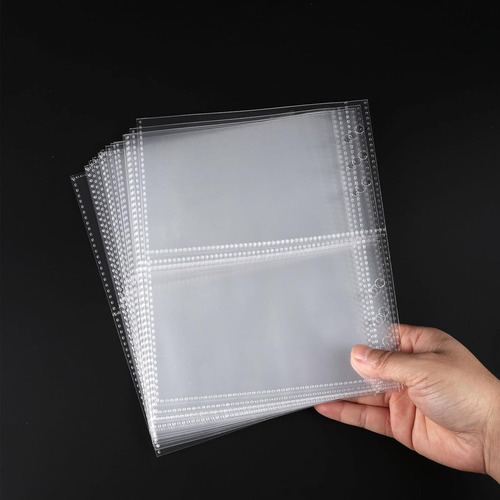 30hojas De Protectoras Fotográficas 3.5x5 Para Carpetas A5
