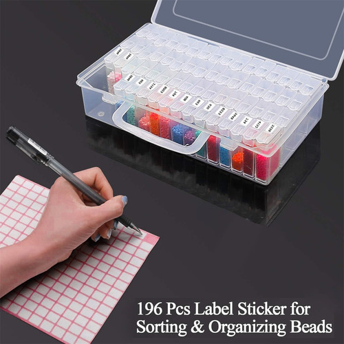 Imagen 7 de 8 de Caja De Bordado De Diamante Accesorios De Pintura Almacenami