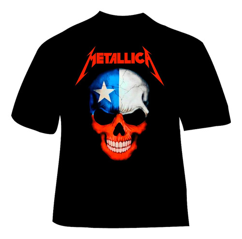 Polera Metallica - Ver 04 - Calavera Chile