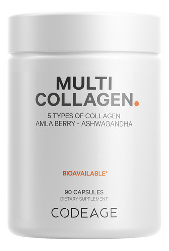 Codeage Cápsulas De Proteína De Colágeno Múltiple, Tipo 