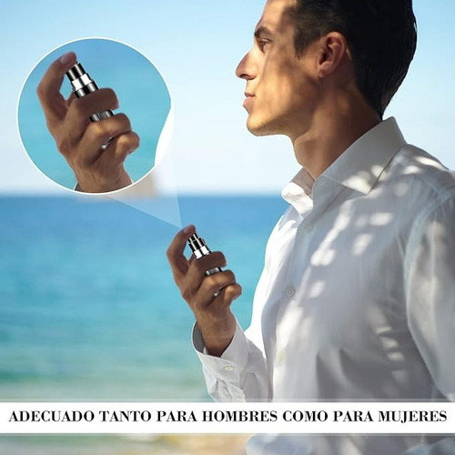 4pcs Dispensador De Perfume De Rellenable Aluminio Viaje
