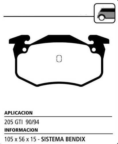 Juego Pastillas De Freno Litton P/ Renault Safrane I 1992-96