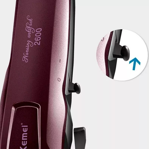 Maquina De Corte Cabelo Kemei 2600 Bivolt Sem Fio Profi + Nf