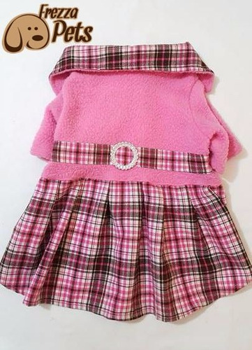 Vestido Escoses Chiporro Mascotas Rosado Talla 3, 4