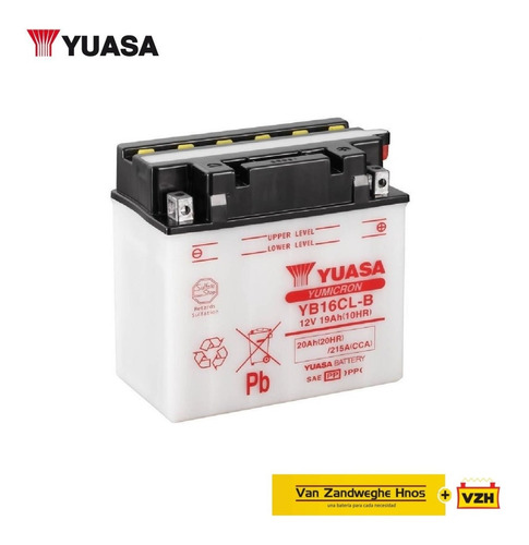 Bateria Yuasa Yb16cl-b 12v 19ah Moto Agua Vzh Srl