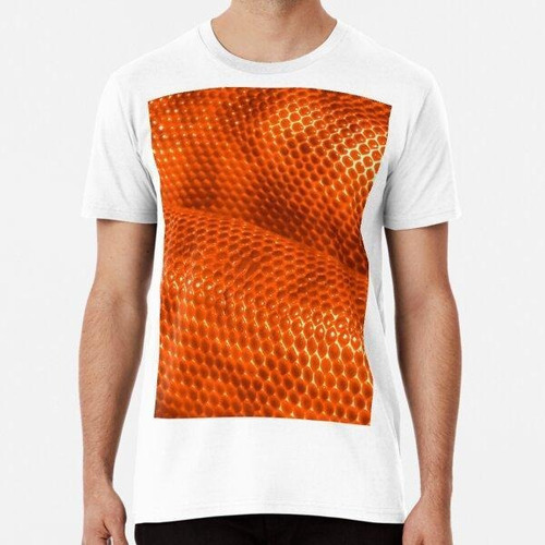 Remera Black-headed Python Scales (orange) Algodon Premium 